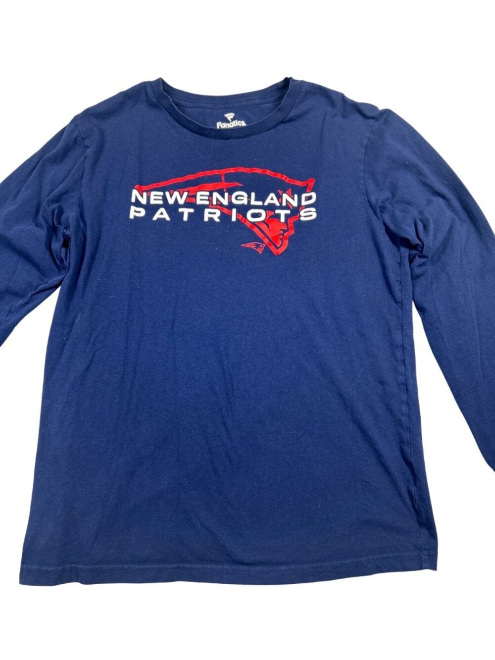 Fanatics New England Patriots Shirt Men's S Navy Long Sleeve NFL Football Tee - Picture 3 of 7